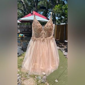 Cream Prom Dress